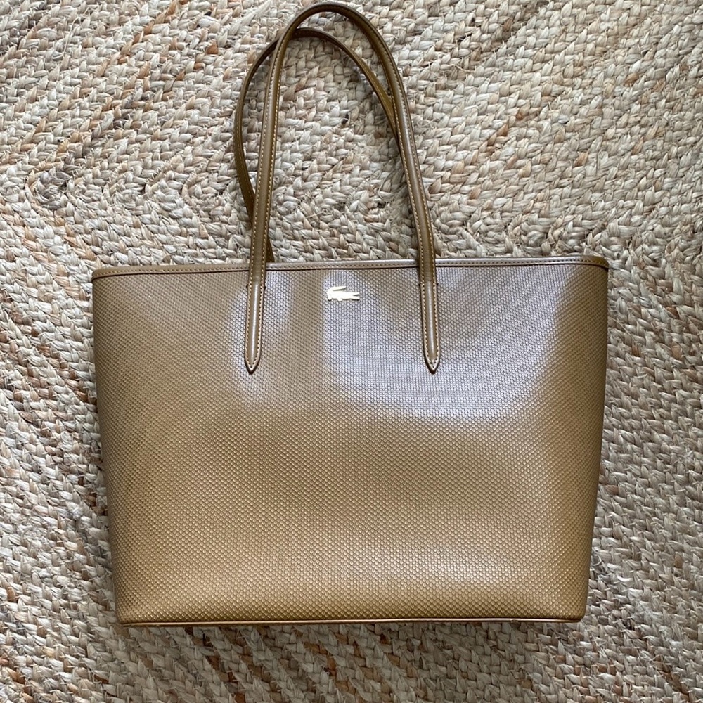 Lacoste Leather Bag (with a free gift, while supplies last)